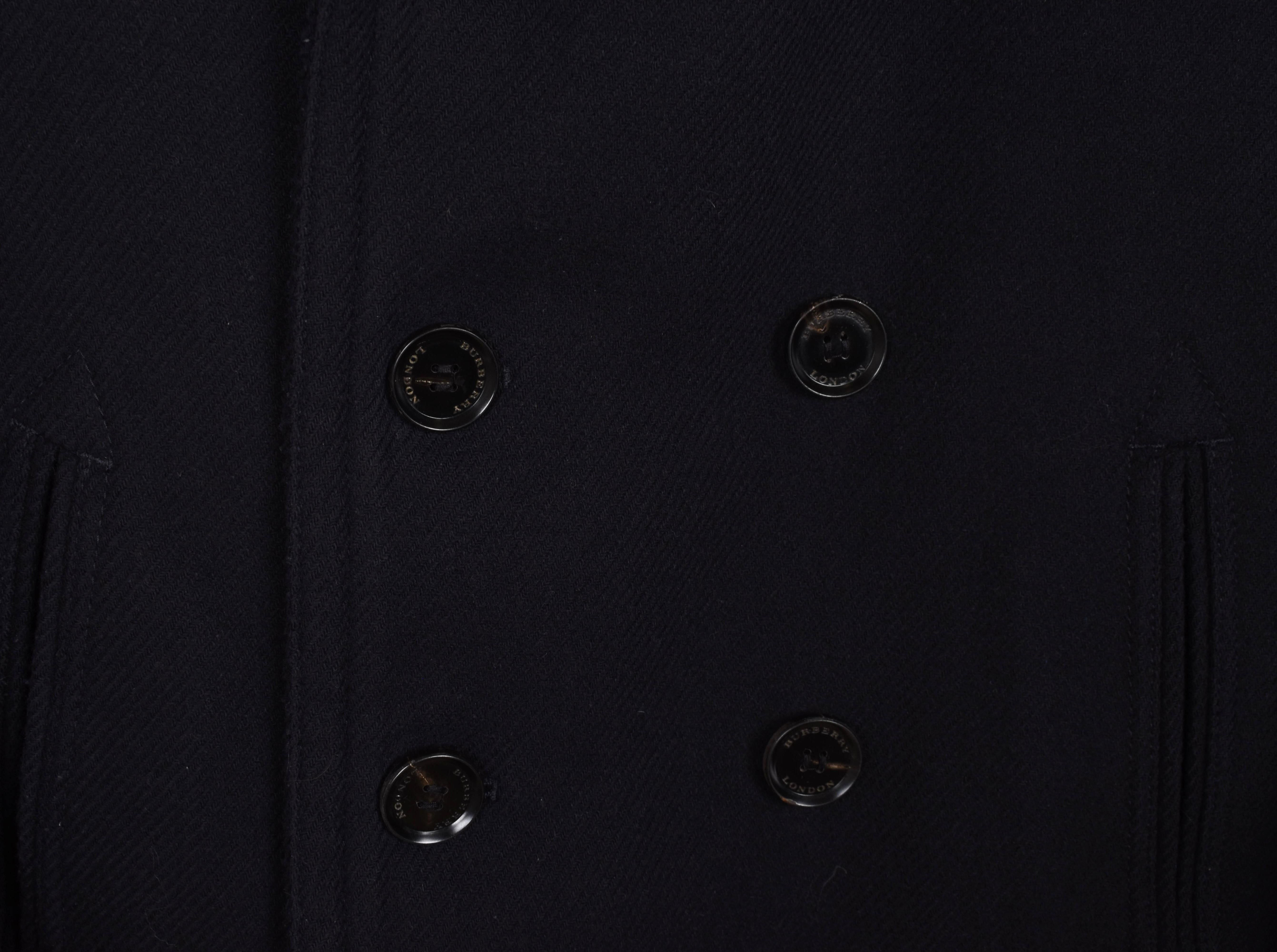 Burberry Herrenmantel Peacoat Größe IT50/Groß, S1604 im Angebot 4