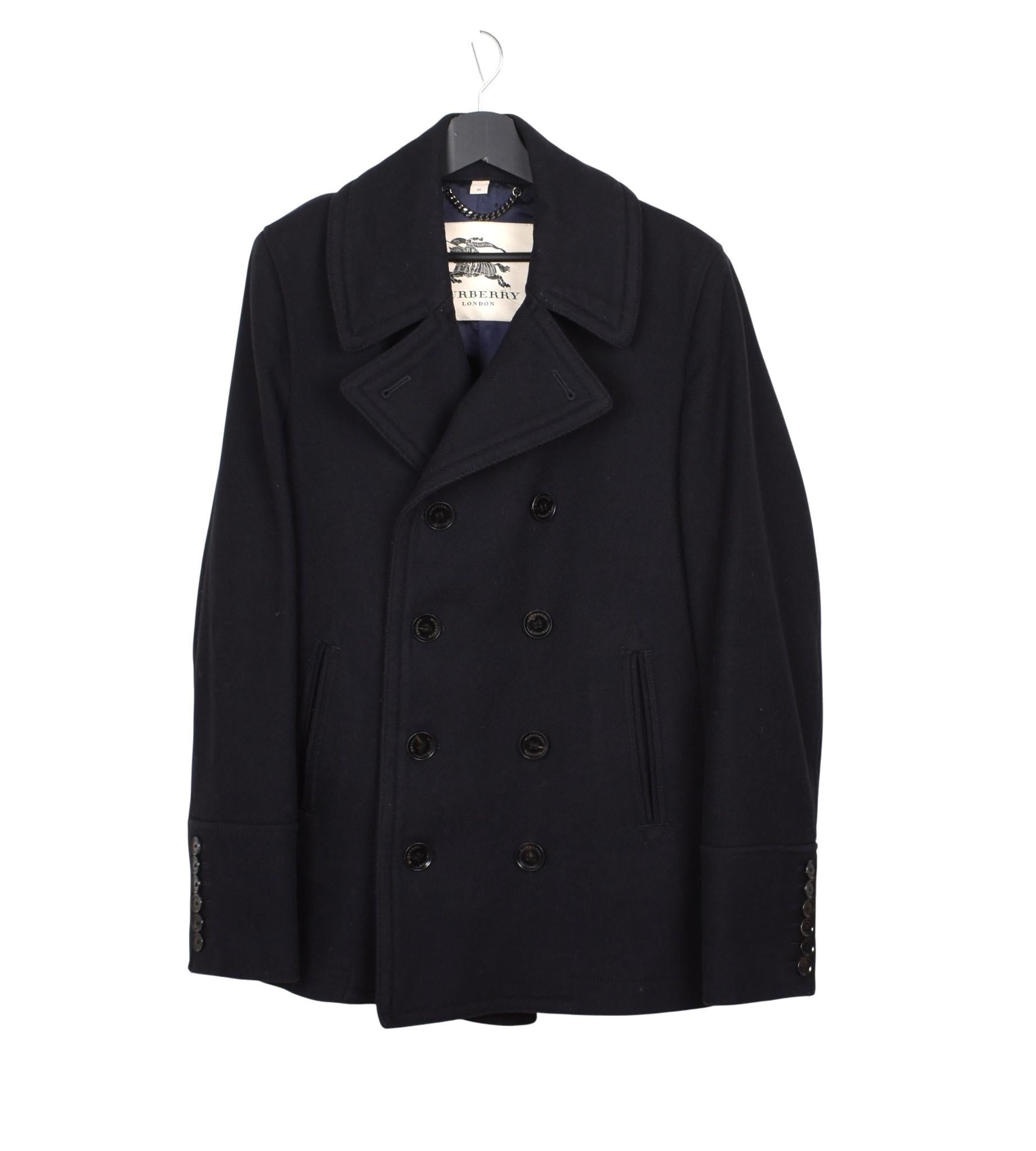 Burberry Herrenmantel Peacoat Größe IT50/Groß, S1604