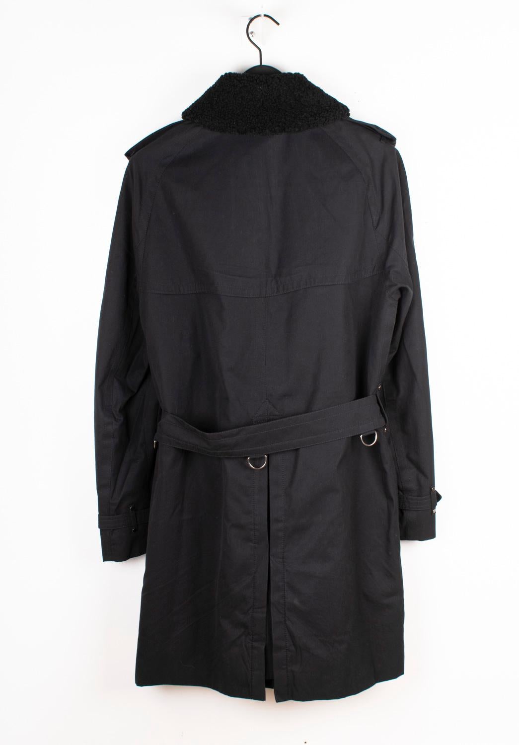 Burberry Men Coat Trench Heavy Size L en vente 5