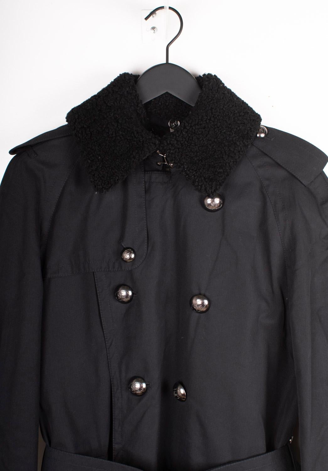 Burberry Men Coat Trench Heavy Size L en vente 6