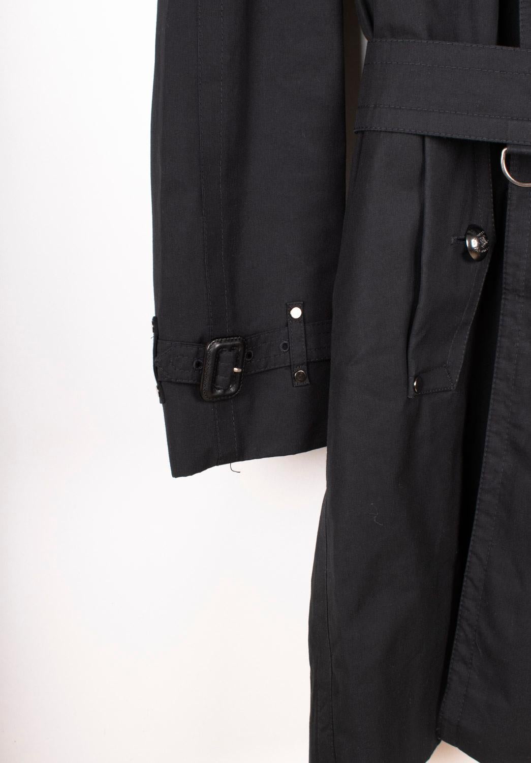 Burberry Men Coat Trench Heavy Size L en vente 2