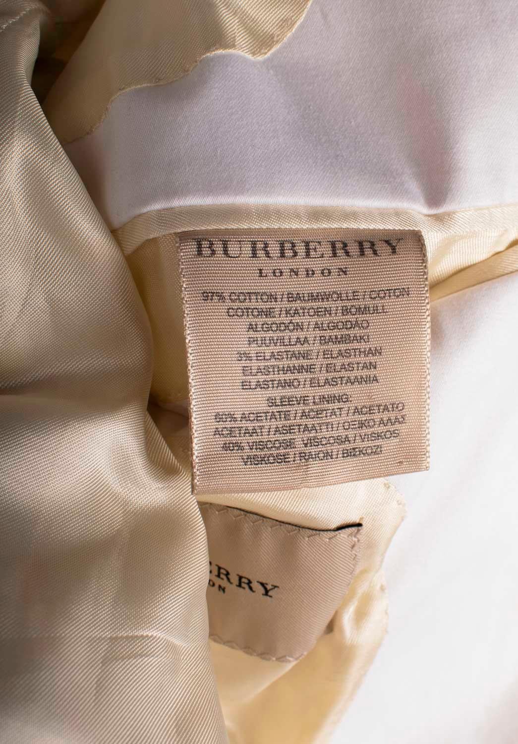 Burberry Men Jacket Casual Blazer Safari Style Size Large en vente 2