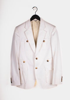 Burberry Chaqueta Hombre Blazer Casual Estilo Safari Talla Grande