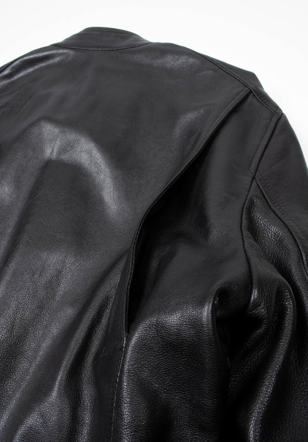 Burberry Men Leather Jacket Biker Size ITA48/M, S1246 1