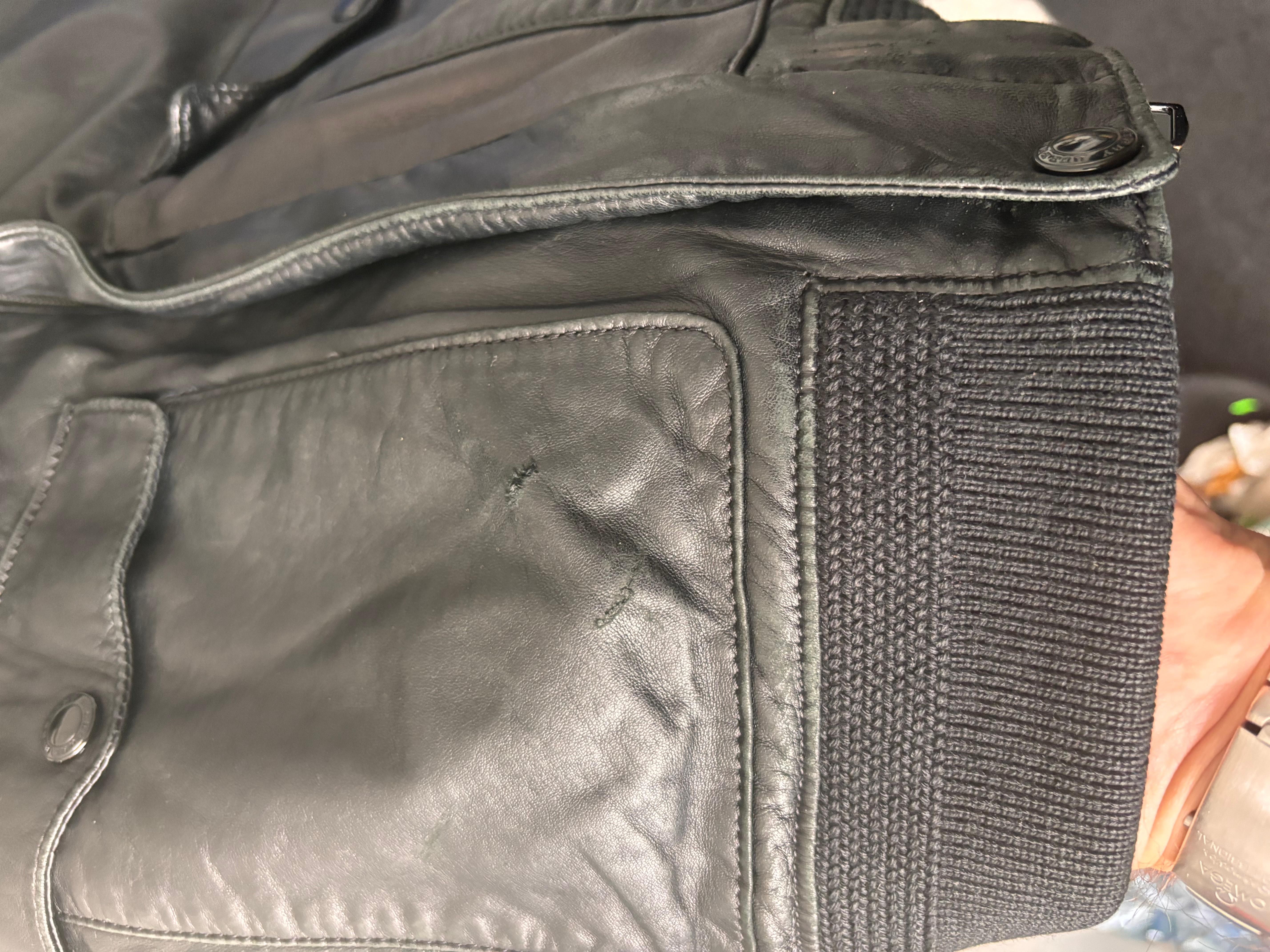 Burberry Chaqueta de piel para hombre Bomber Talla ITA48/Mediana, S620 en venta 5