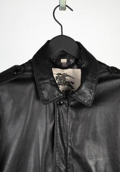 Burberry Men Leather Jacket Bomber Size ITA48/Medium, S620