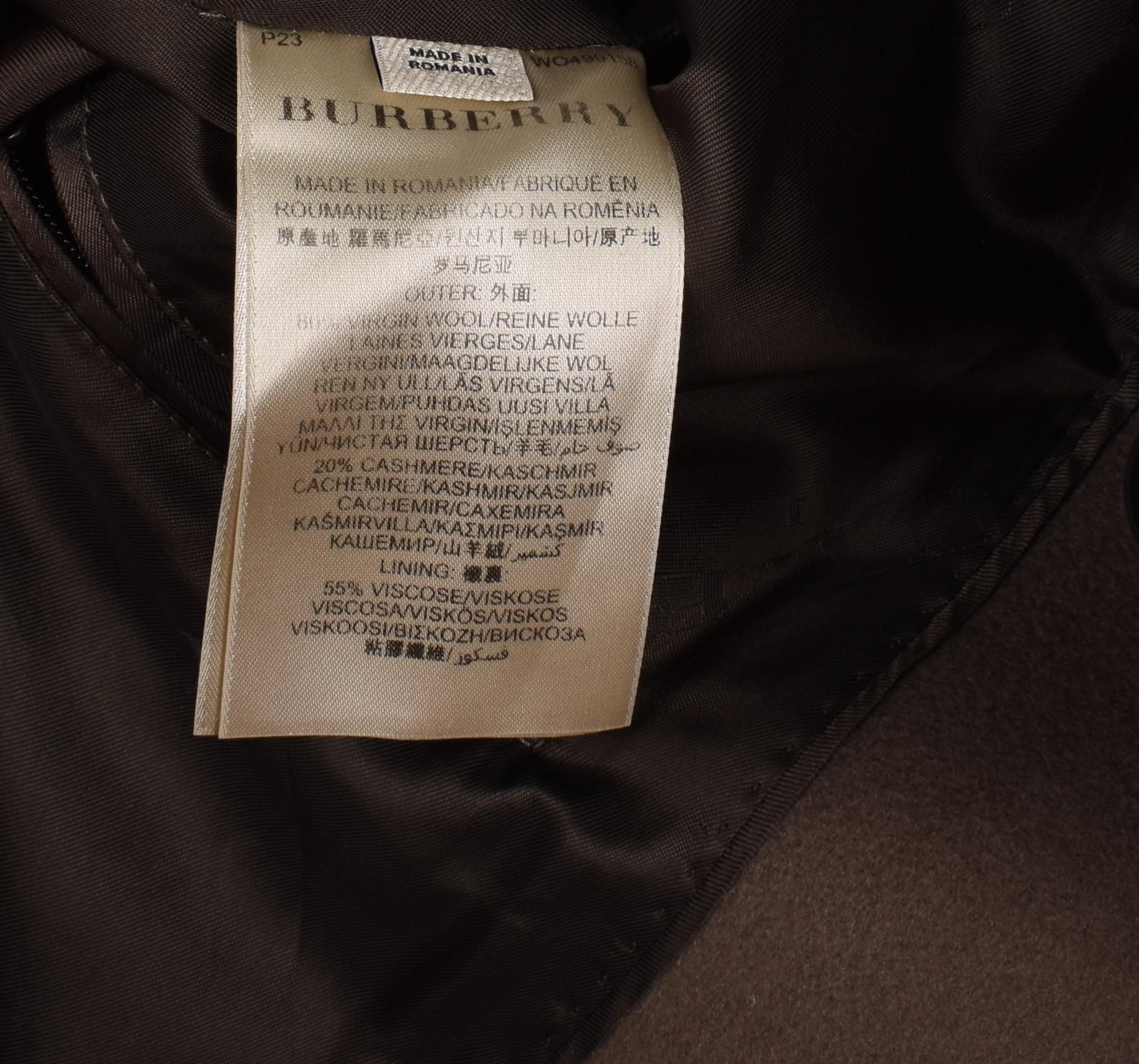 Burberry Hommes Manteau lourd Manteau ceinturé Taille IT50-L, S1603 Pour hommes en vente