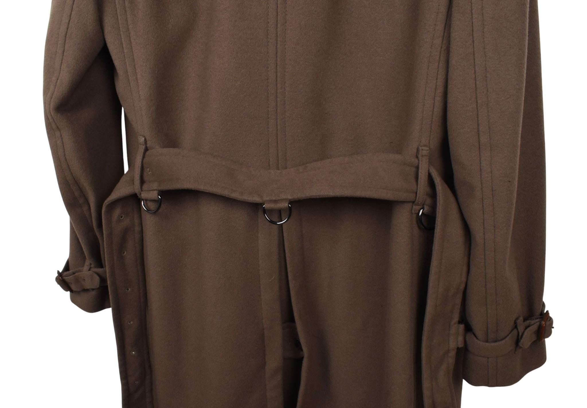Burberry Hommes Manteau lourd Manteau ceinturé Taille IT50-L, S1603 en vente 4
