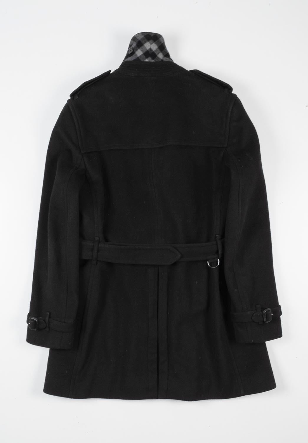Men's Burberry Men Over Coat Heavy Wool Size 52/L, S826