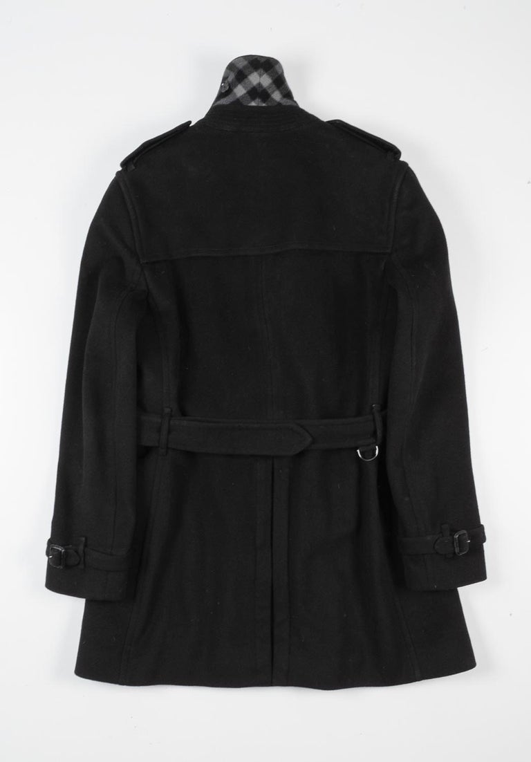 Burberry Men Over Coat Heavy Wool Size 52 L S826 For Sale at 1stDibs