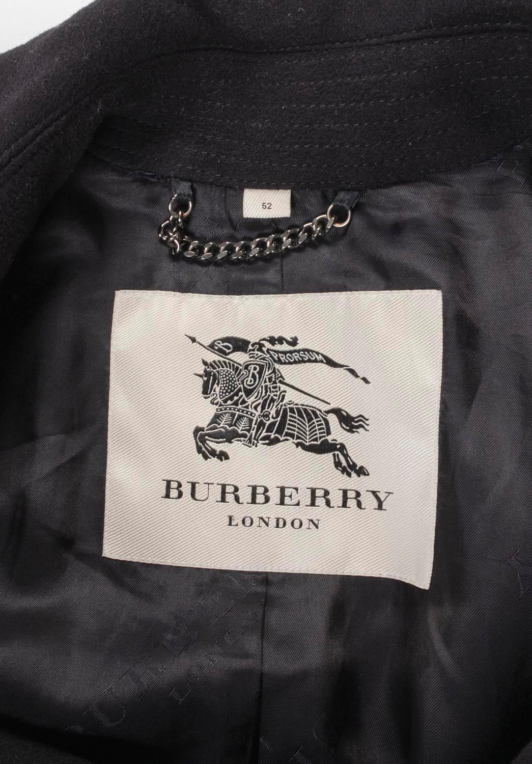 Burberry Men Over Coat Heavy Wool Size 52/L, S826 1