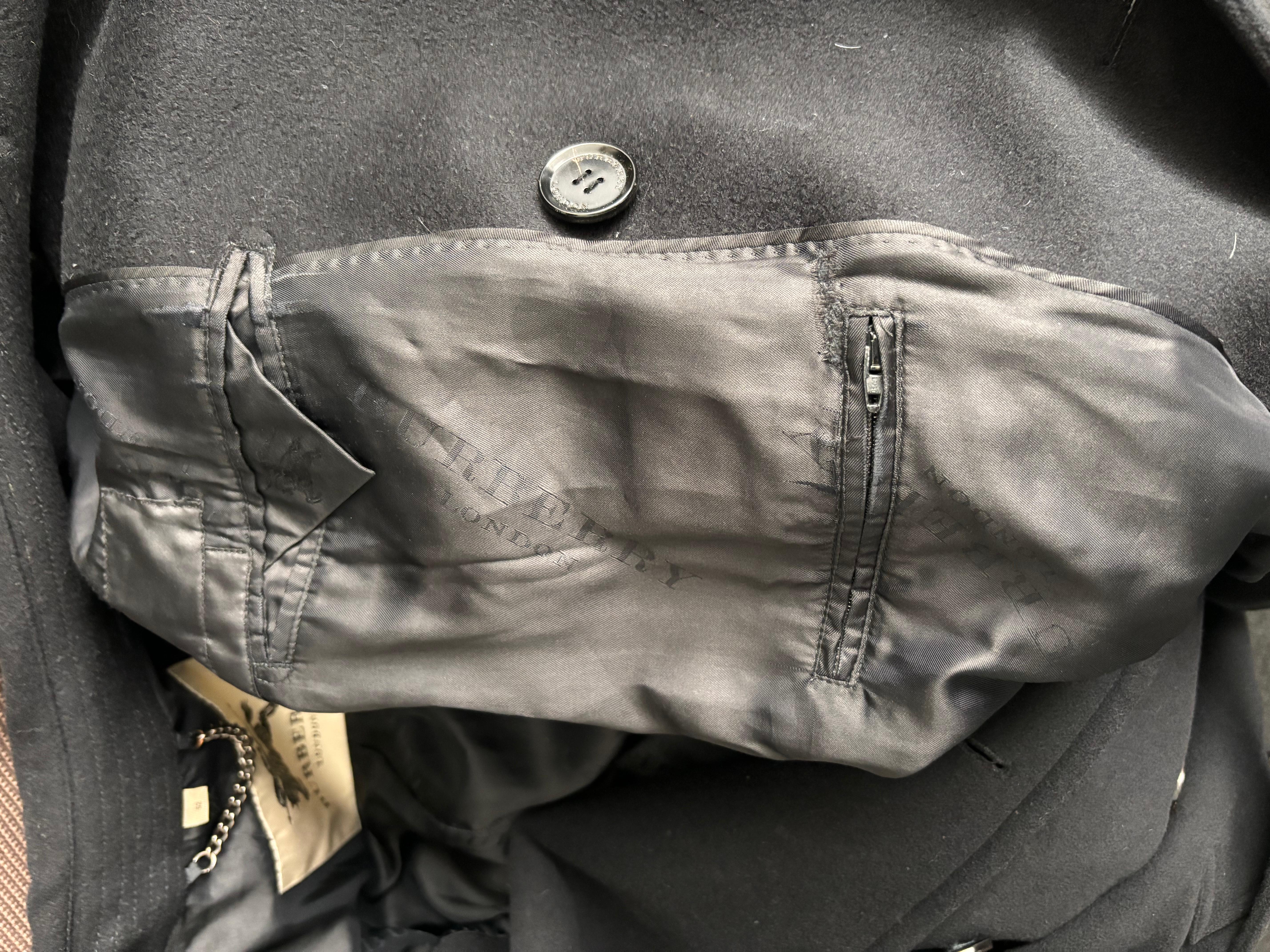 Burberry Men Over Coat Heavy Wool Size 52/L, S826 4