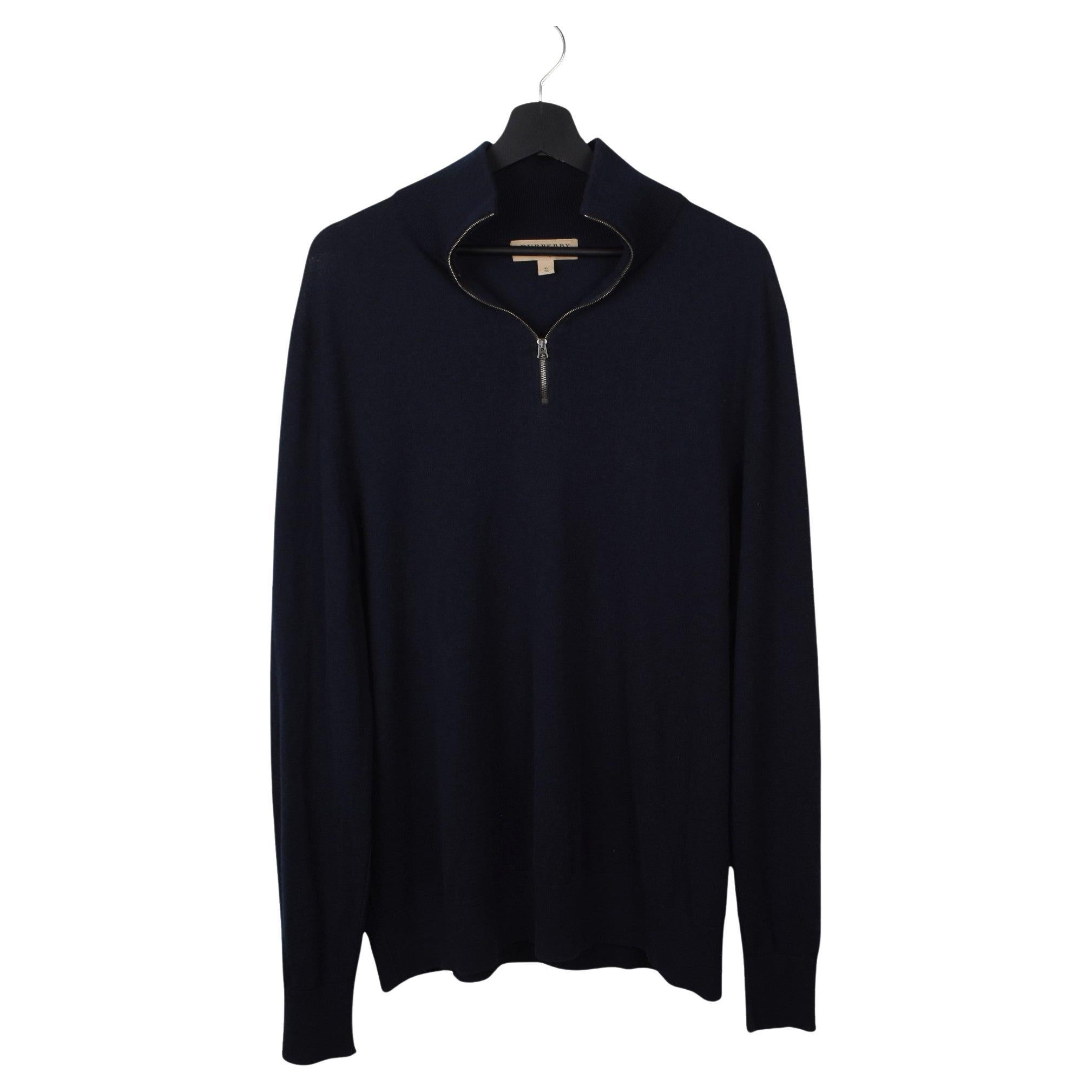 Burberry Men Sweater 1/4 zip Cashmere Blend Size XL/L, S1758