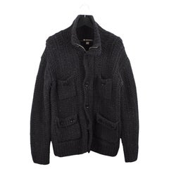 Burberry Herren Pullover schwer stricken Reißverschluss Knopf Größe M/L, S1859 Burberry Herren Pullover schwer stricken Reißverschluss Knopf Größe M/L, S1859