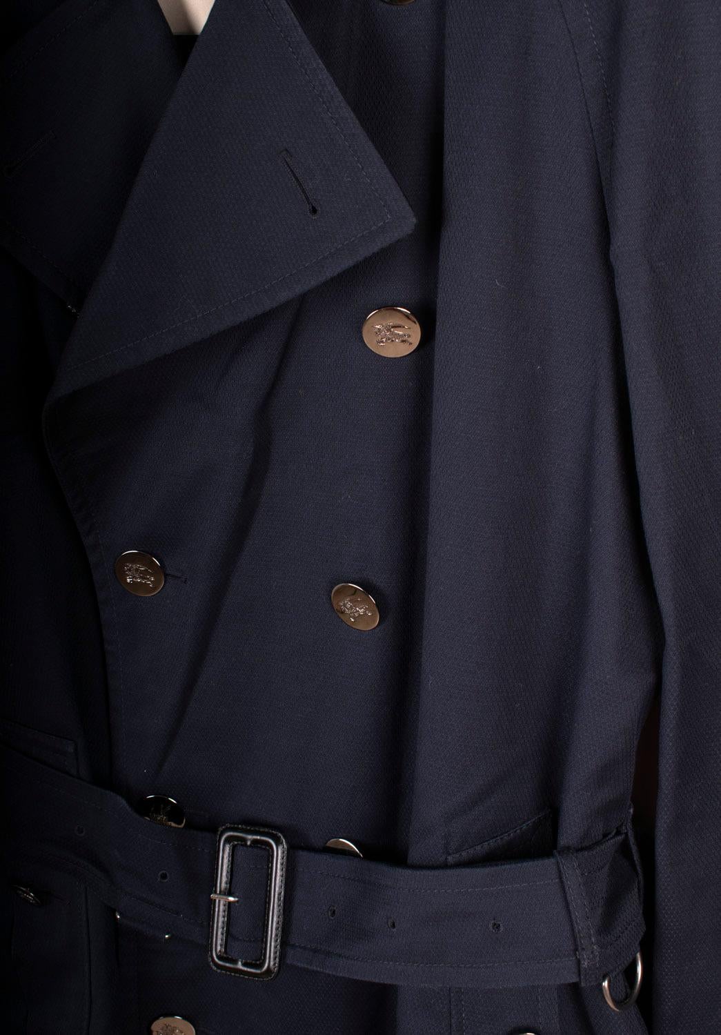 Burberry Herren Trenchcoat Übermantel Größe IT50/L (Schwarz) im Angebot