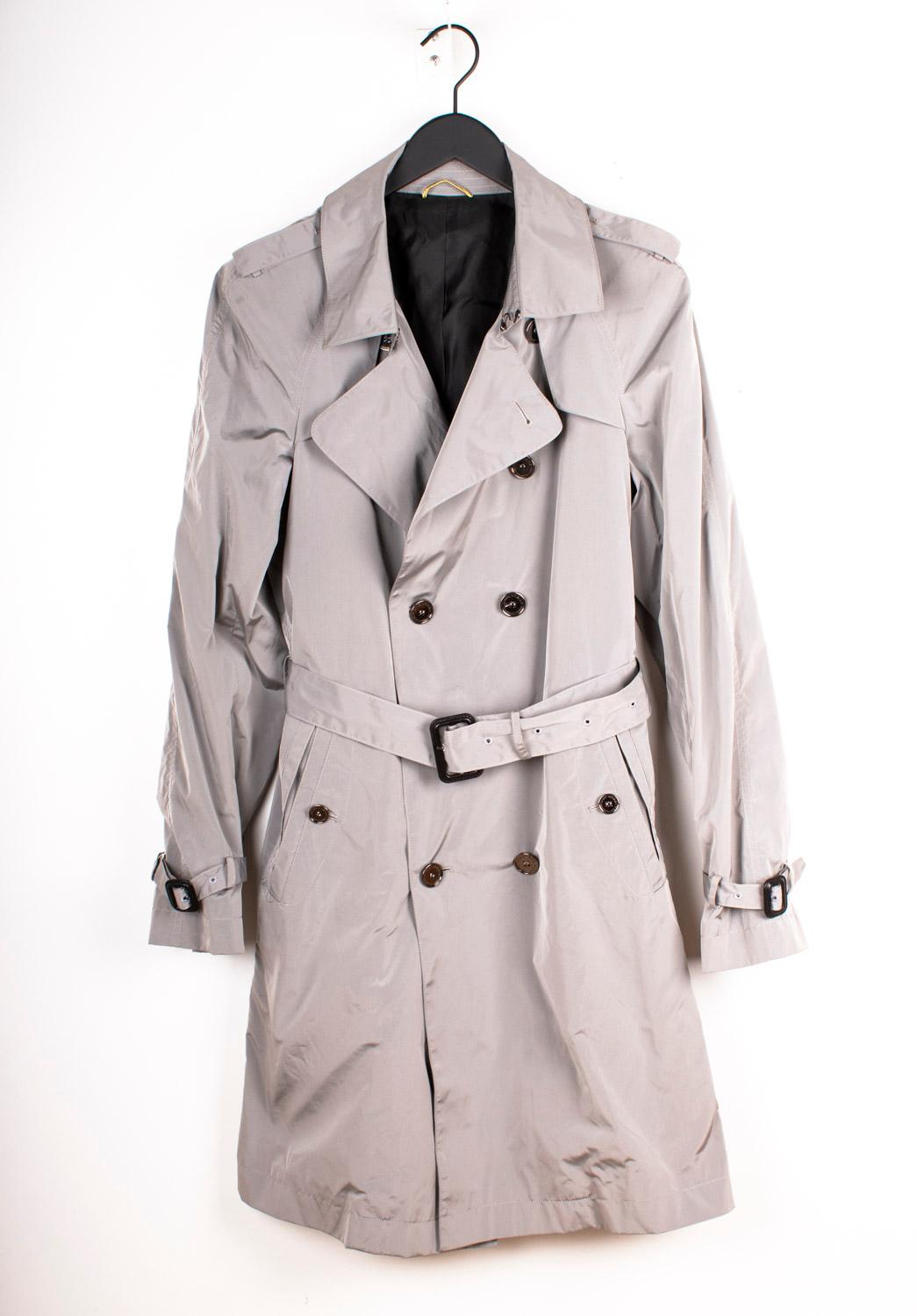 Burberry Men Trench Coat Prorsum Line Overcoat Size IT50/L For Sale