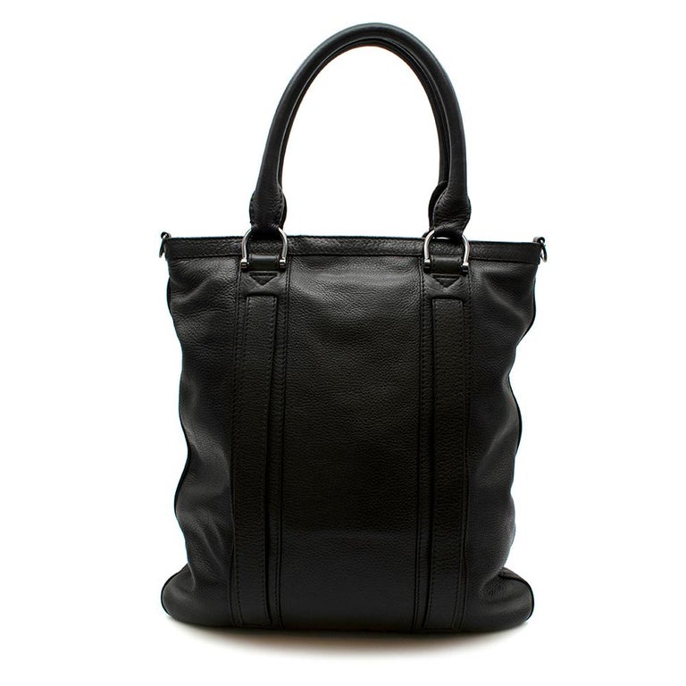 Burberry Mens Black Leather Tote Bag at 1stDibs