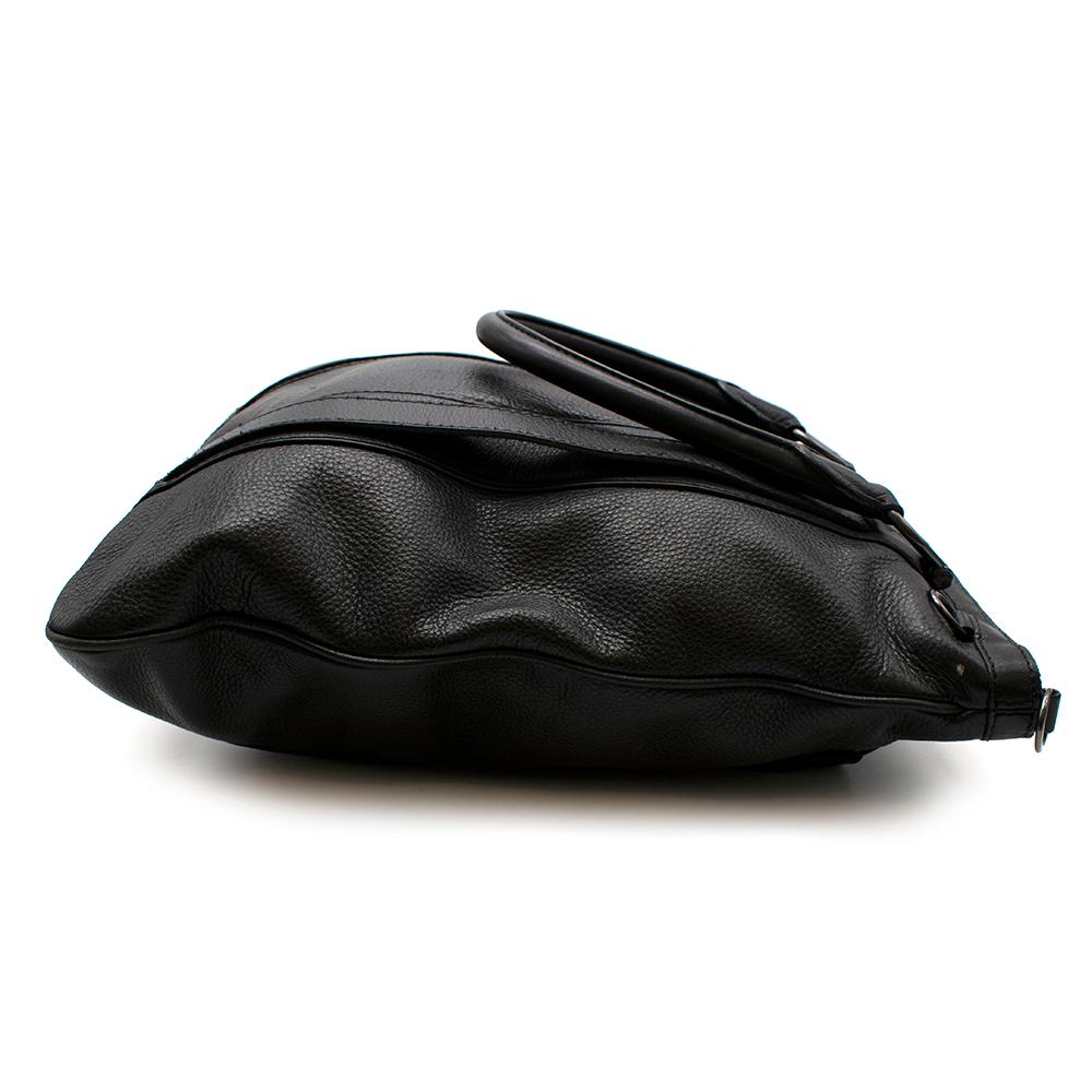 burberry black leather tote
