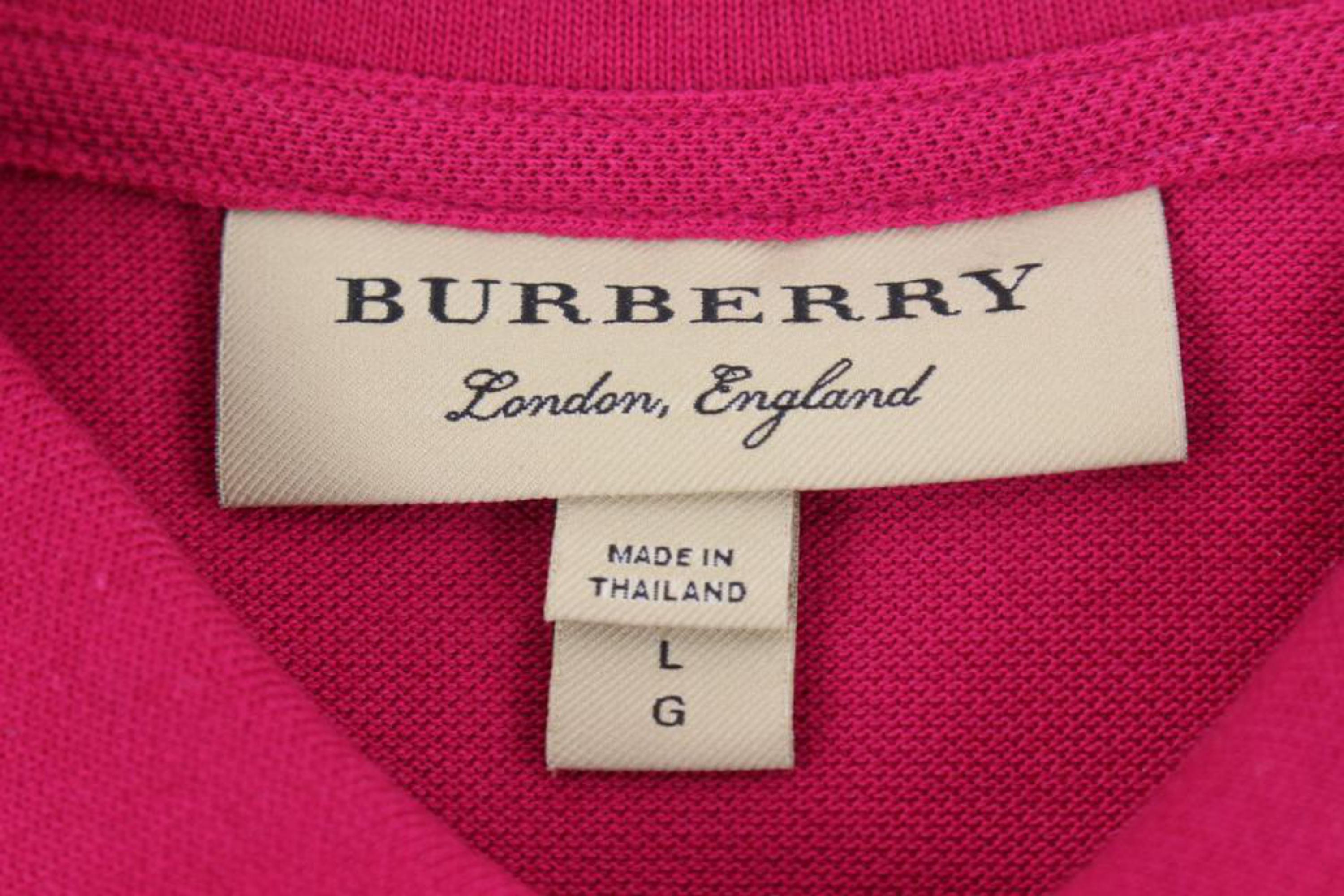 burberry polo shirt pink