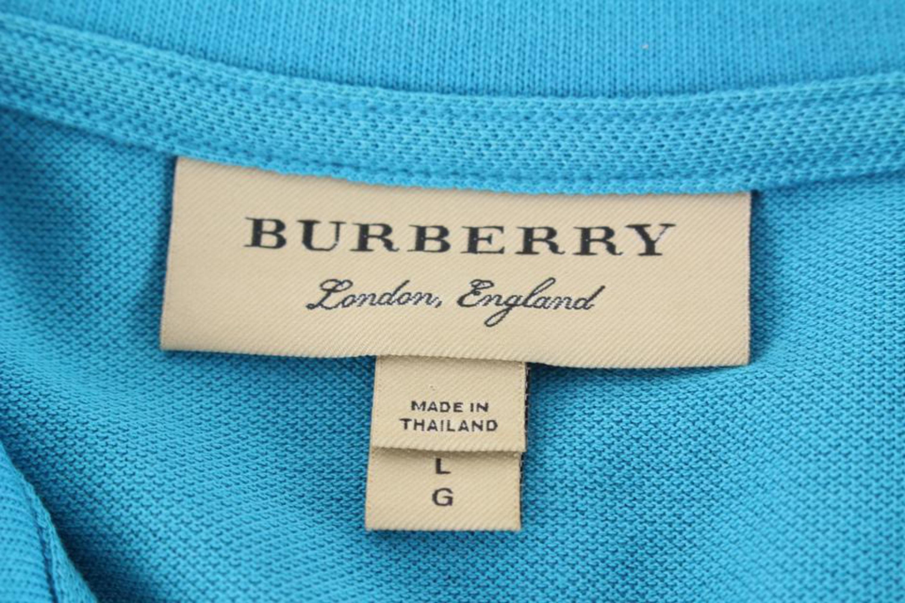 Burberry Men's Large Logo Polo Shirt 55B715S For Sale 3