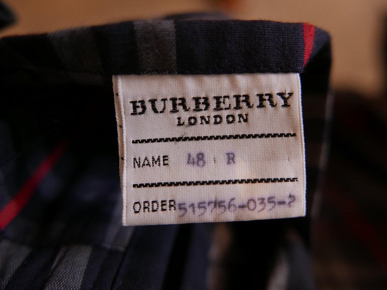 Burberry Men's Navy Trench Coat (New without Tag) For Sale at 1stDibs | burberry  tag