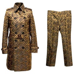 Burberry Men's patterned jacket and trouser set L 50