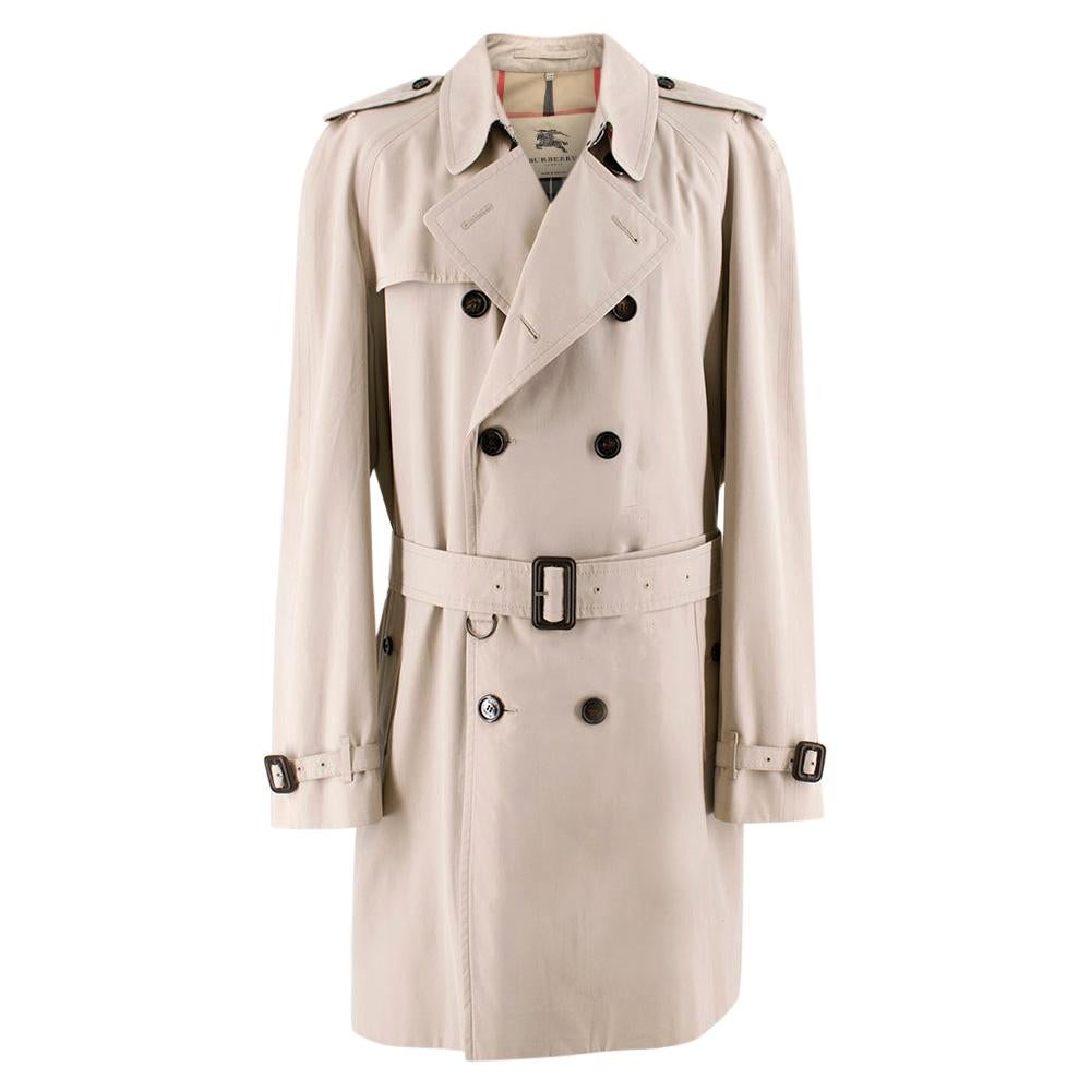 Burberry Men's Trench Coat in Honey SIZE US 48 at 1stDibs