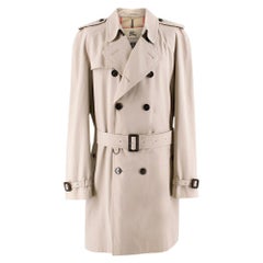 Used Burberry Men's Trench Coat in Honey	SIZE US 48