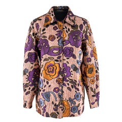 Burberry Metallic Floral Jacquard Shirt	 