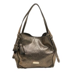 Burberry Metallic Leather Canterbury Tassel Tote