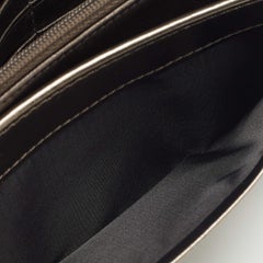 Burberry Metallic Nova Kariertes kontinentales Portemonnaie aus Nylon und Leder Penrose