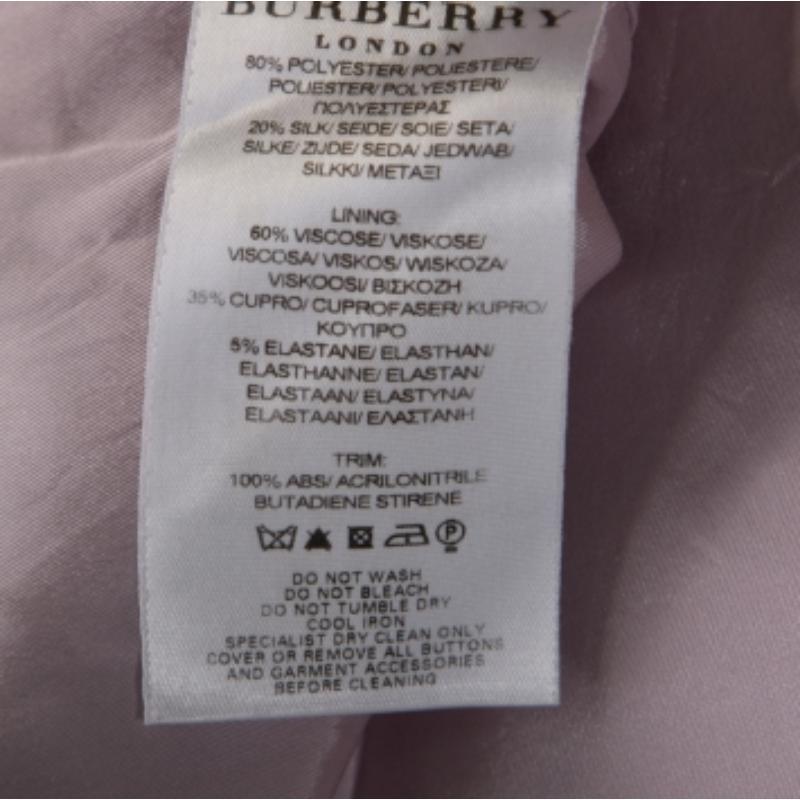 Burberry Top S con cuello halter y tachuelas en mezcla de seda púrpura metalizado Gris en venta