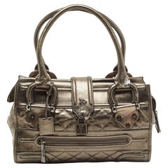 Burberry Metallic gestepptes Leder Manor Satchel