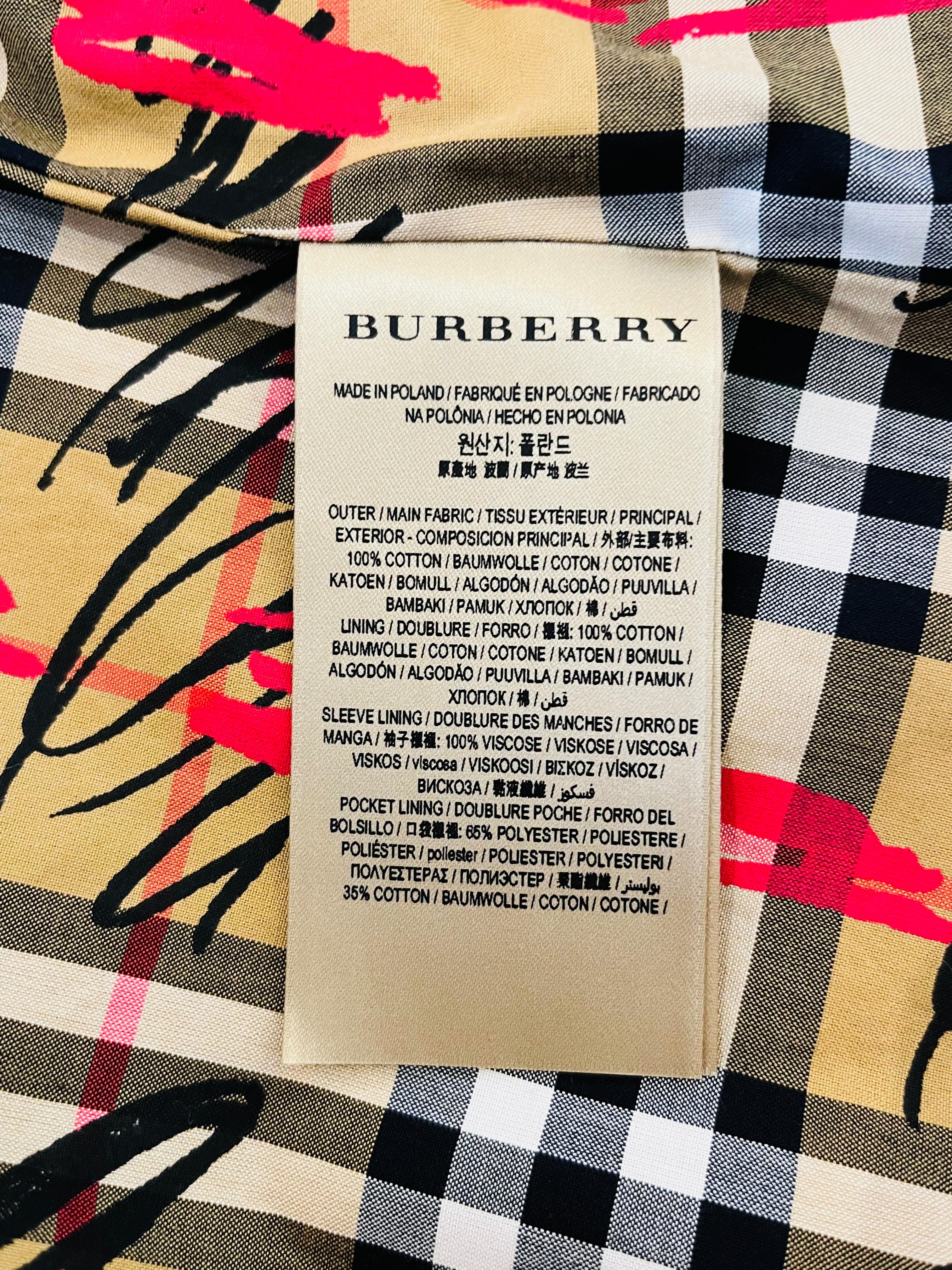 Burberry Mittellanger Trenchcoat aus Baumwolle im Angebot 3