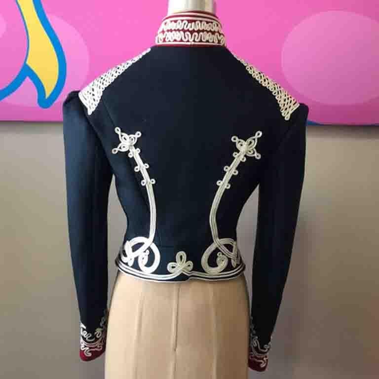 navy blue military jacket