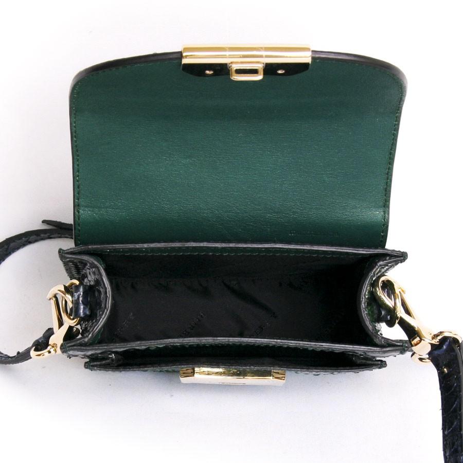Burberry Mini Green Python Bag In Excellent Condition For Sale In Paris, FR