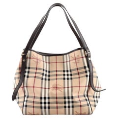  Burberry Model: Canterbury Tote Haymarket Coated Canvas Small
