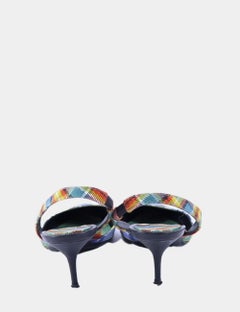 Burberry Monogram Sling-back Pumps EU 38.5