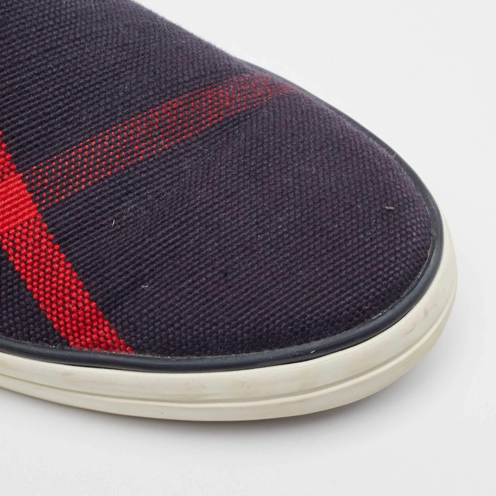 Burberry Multicolor Canvas and Leather Smoking Slipper Size 39.5 For Sale 3