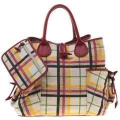 Burberry Multicolor House Check Canvas Tote