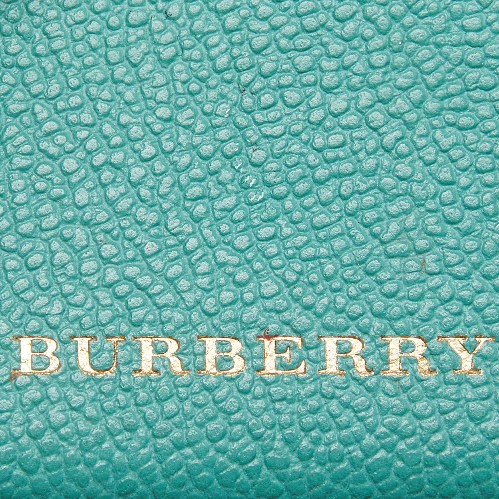 Burberry Multicolor Leather and Coated Canvas Card Holder For Sale 3