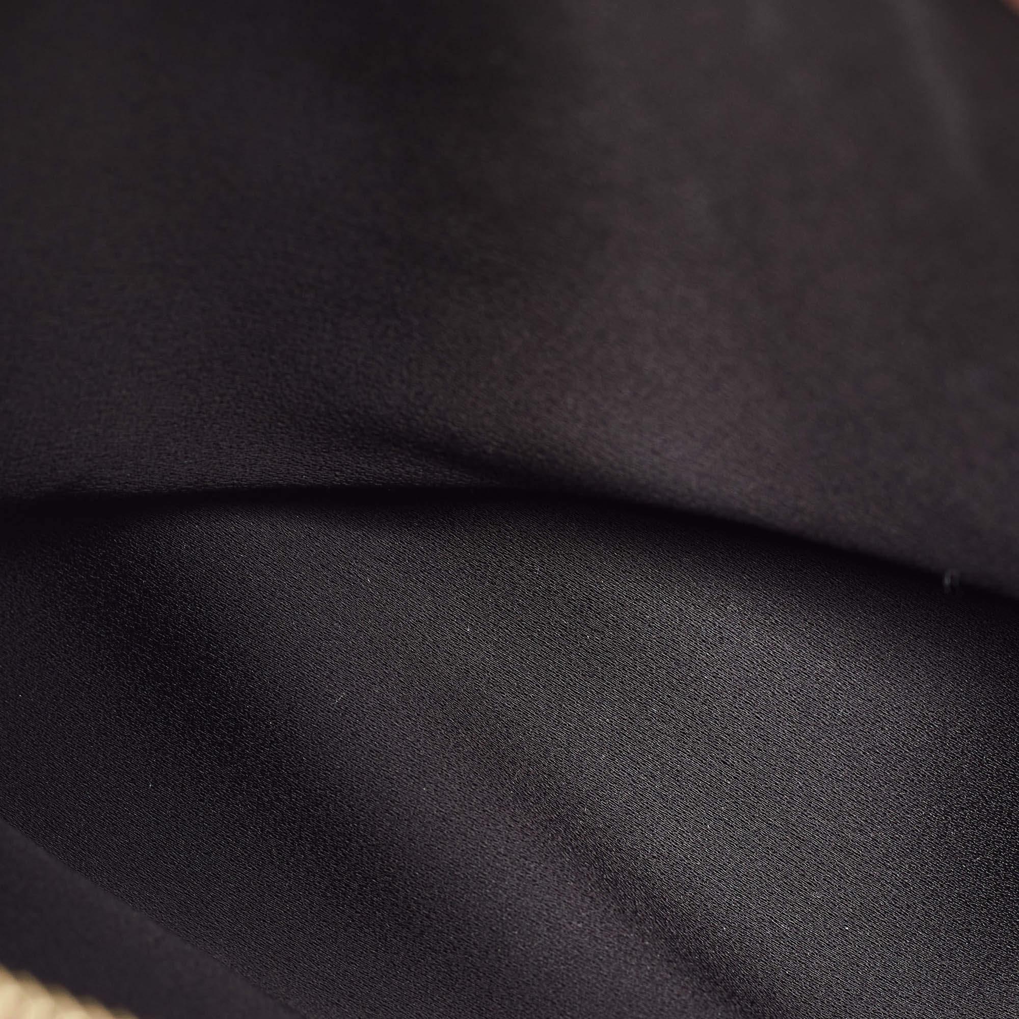 Burberry Multicolor Leather and Velvet Olympia Scarf Oversized Clutch 3