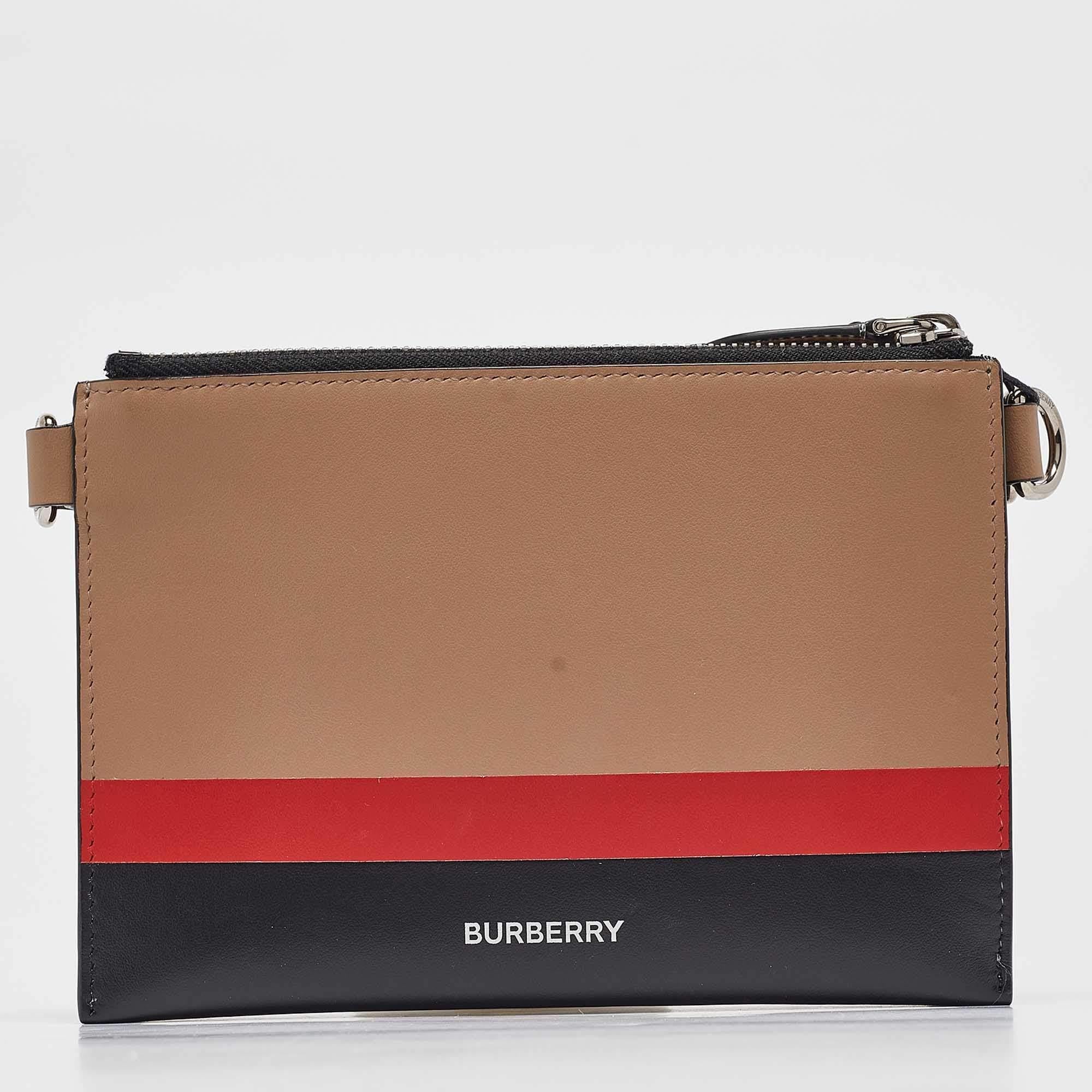 Burberry Multicolor Leather Benji Crossbody Bag In New Condition For Sale In Dubai, Al Qouz 2