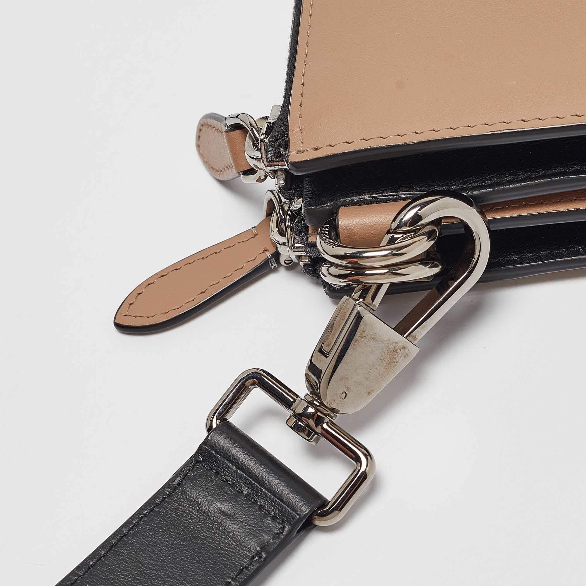 Burberry Multicolor Leather Benji Crossbody Bag For Sale 2