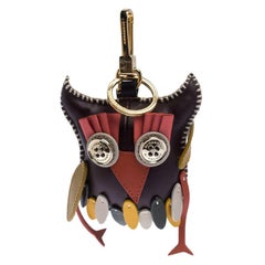 Burberry Multicolor Leather Owl Charm