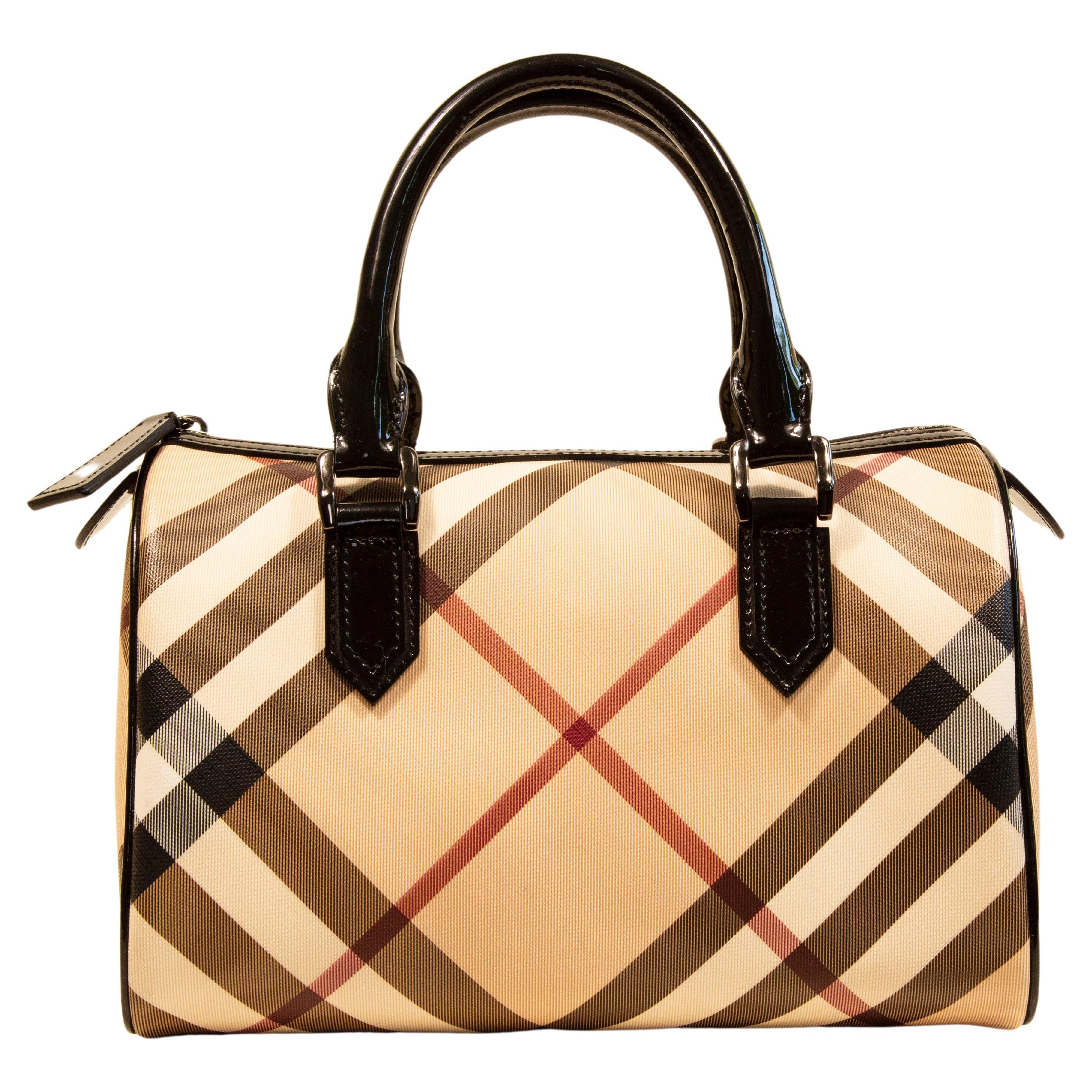 Burberry vinyl bag deals
