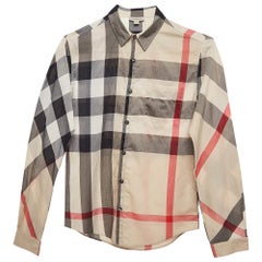 Burberry Multicolor Plaid Button Front Shirt 14 Yrs