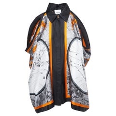 Burberry Multicolor Print Silk Button Front Shirt Blouse M