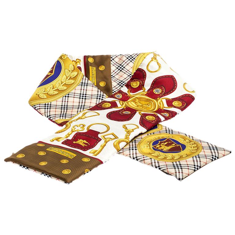 Burberry Multicolor Silk Scarf