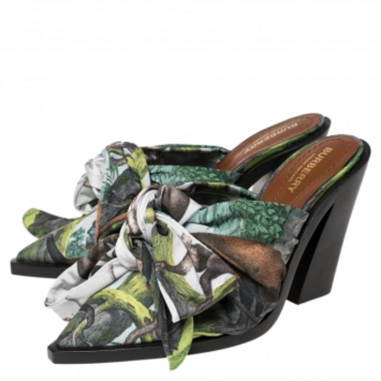 Noir Burberry Mule Tillington multicolore taille 39